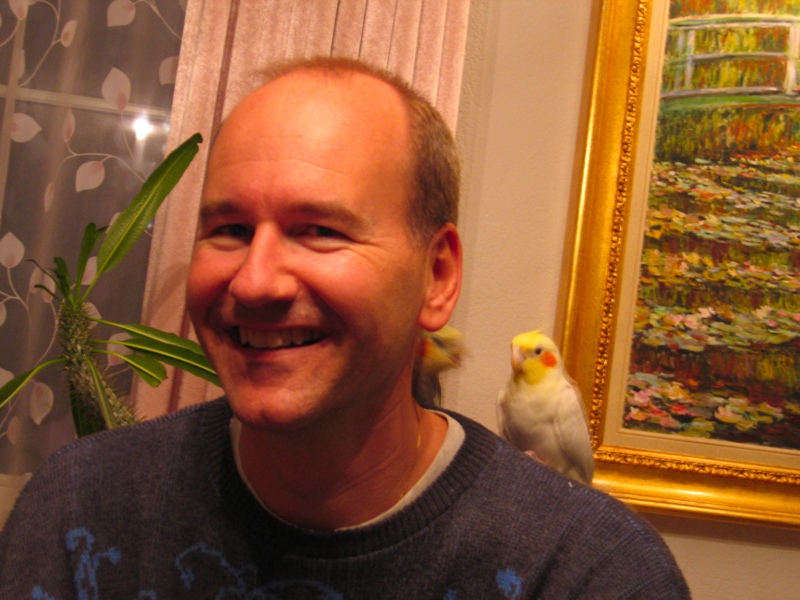Pedro with two birds
